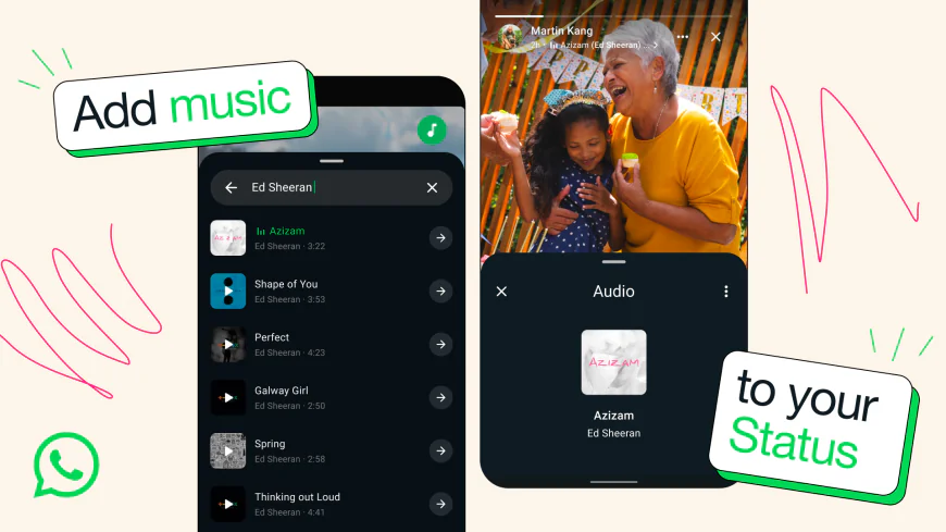 Music on WhatsApp Status and Channels